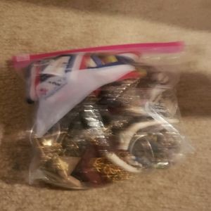 Bag of jewelry and sunglasses
